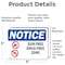 Signmission Gun Free Drug Free Zone OSHA Notice Sign, Vinyl Decal, 5in W x 3.5in L, 2PK OS-2PACK-NS-D-35-L-15754 - alternate 2